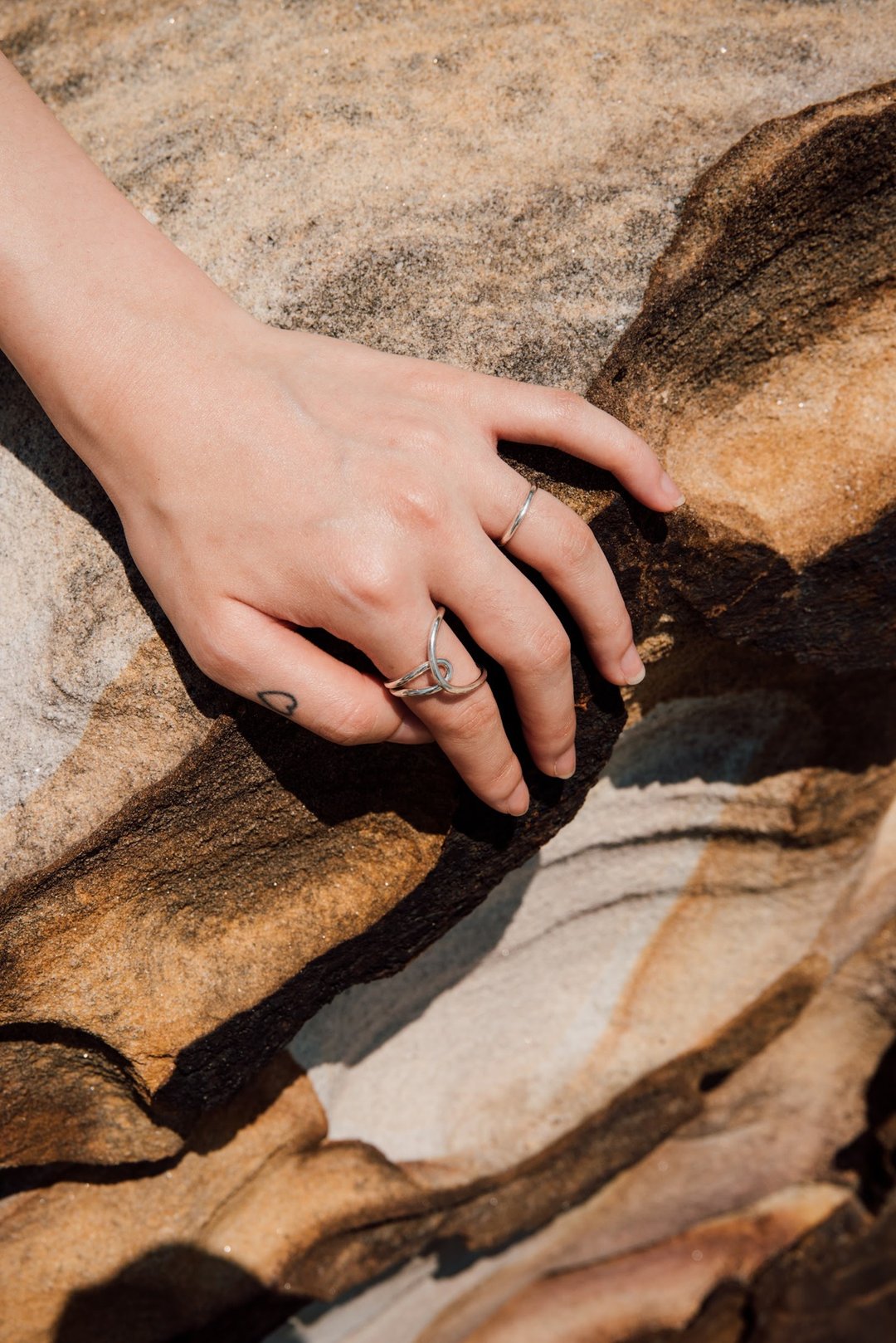 Hallie ring | 纯银缠绕小线戒 - 戒指 - 纯银 