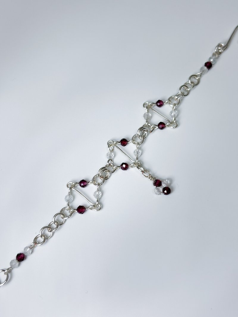 菱系_菱曦 红石榴石+托帕石款 手链 - 手链/手环 - 其他材质 