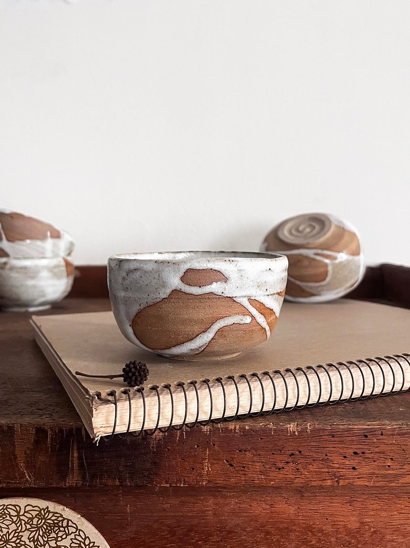 流白 茶碗 陶碗 | 陶茶具 - 碗 - 陶 白色