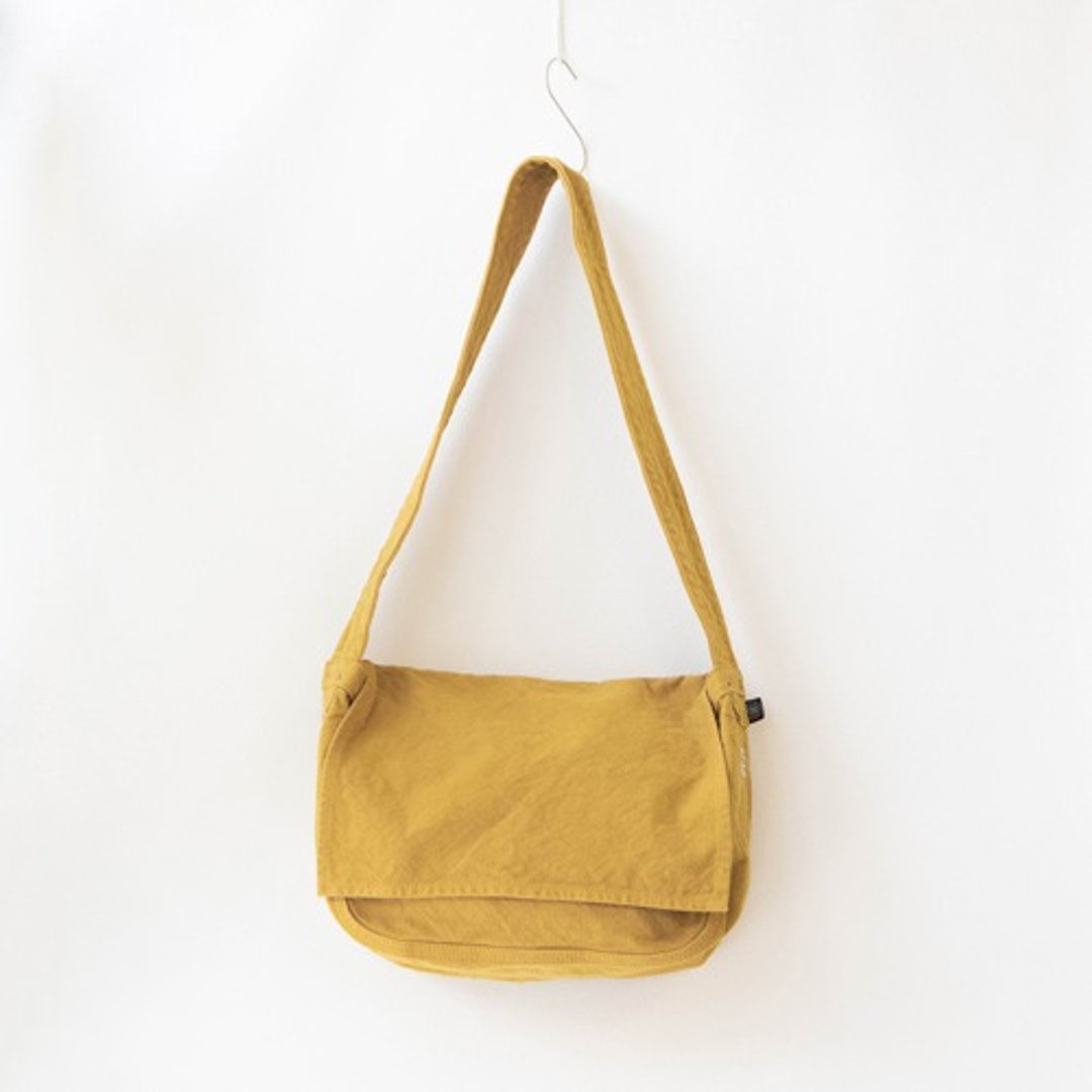 News Paper Bag L [Mustard] (VC-5L) - 手提包/手提袋 - 棉．麻 黄色