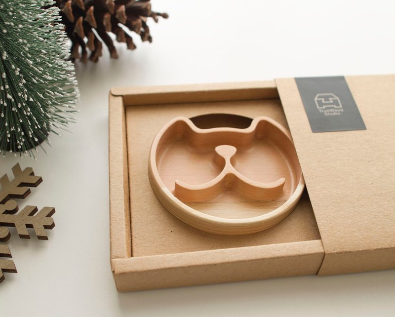 毛孩笑脸盒 Wood box (Face) - 收纳用品 - 木头 