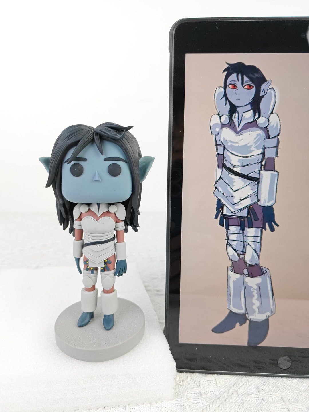 纯手工定制美国Funko Pop 自画肖像公仔娃娃男朋友老公生日礼物 - 玩偶/公仔 - 粘土 多色