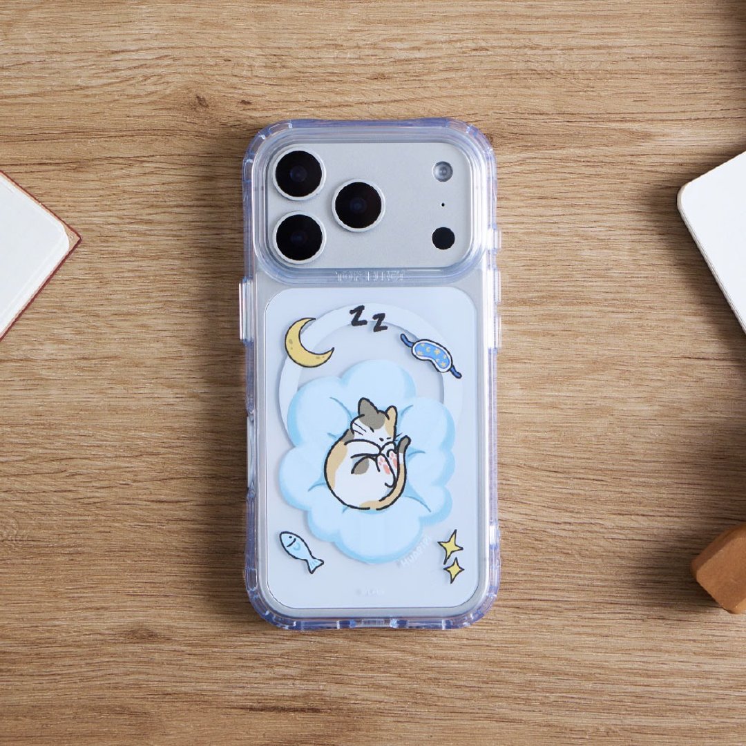 勒狗睡搞搞抗黄防摔 MagSafe iPhone 手机壳 - 小花款 - 手机壳/手机套 - 塑料 多色
