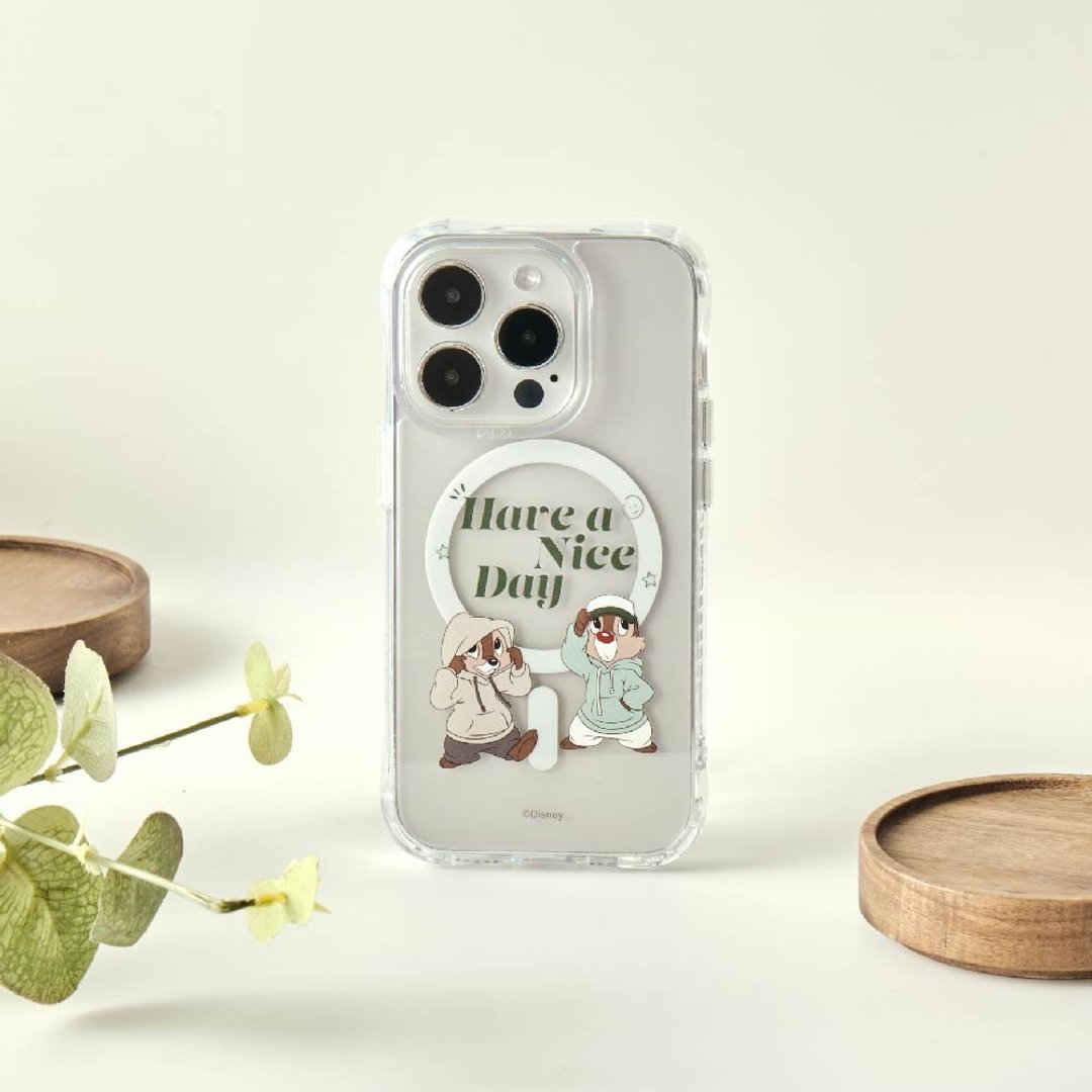 Disney Life-奇奇与蒂蒂美好的一天抗黄防摔MagSafe iPhone手机壳 - 手机壳/手机套 - 塑料 多色