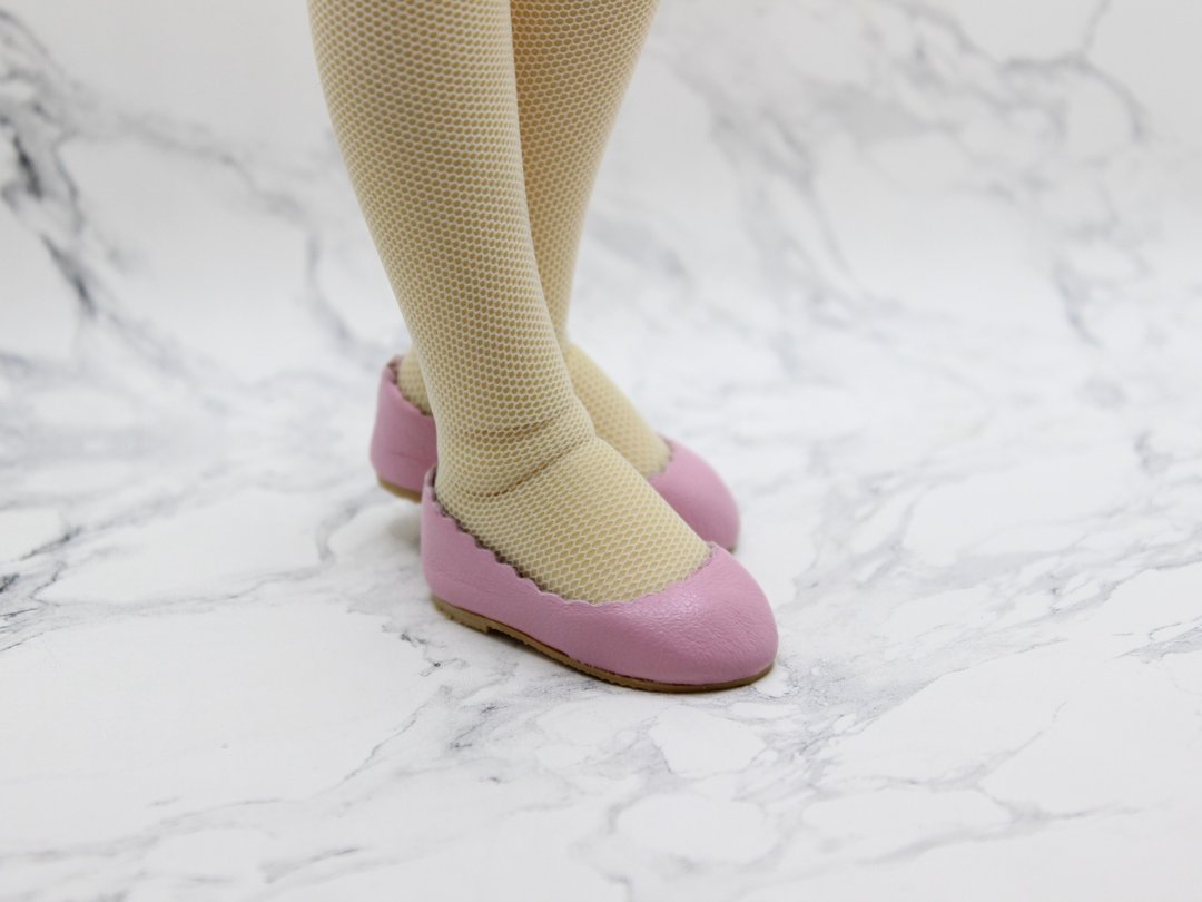 Flat shoes for Minifee Moe BJD - 其他 - 真皮 粉红色