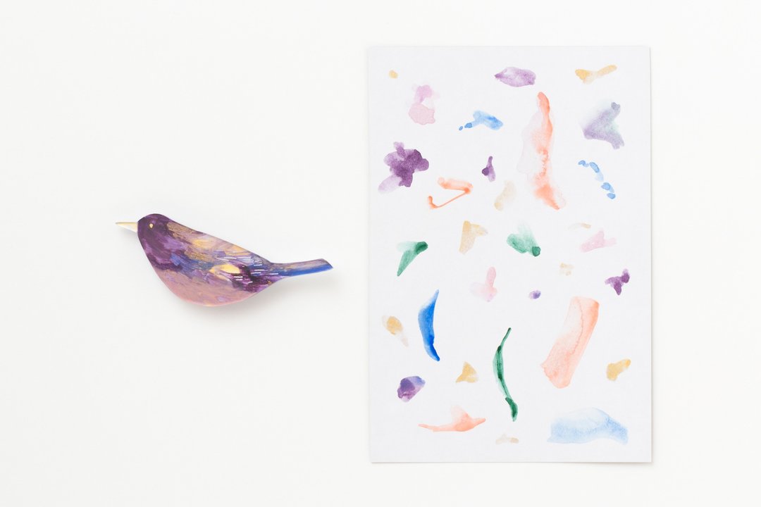 brooch【bird】 - 胸针 - 压克力 紫色