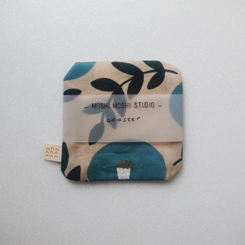 moshimoshi 杯垫 | Round Flower - 餐垫/桌巾 - 棉．麻 