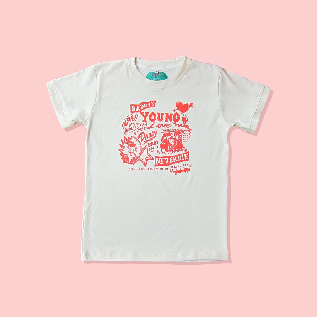 Young Love T-shirt - 女装 T 恤 - 棉 多色