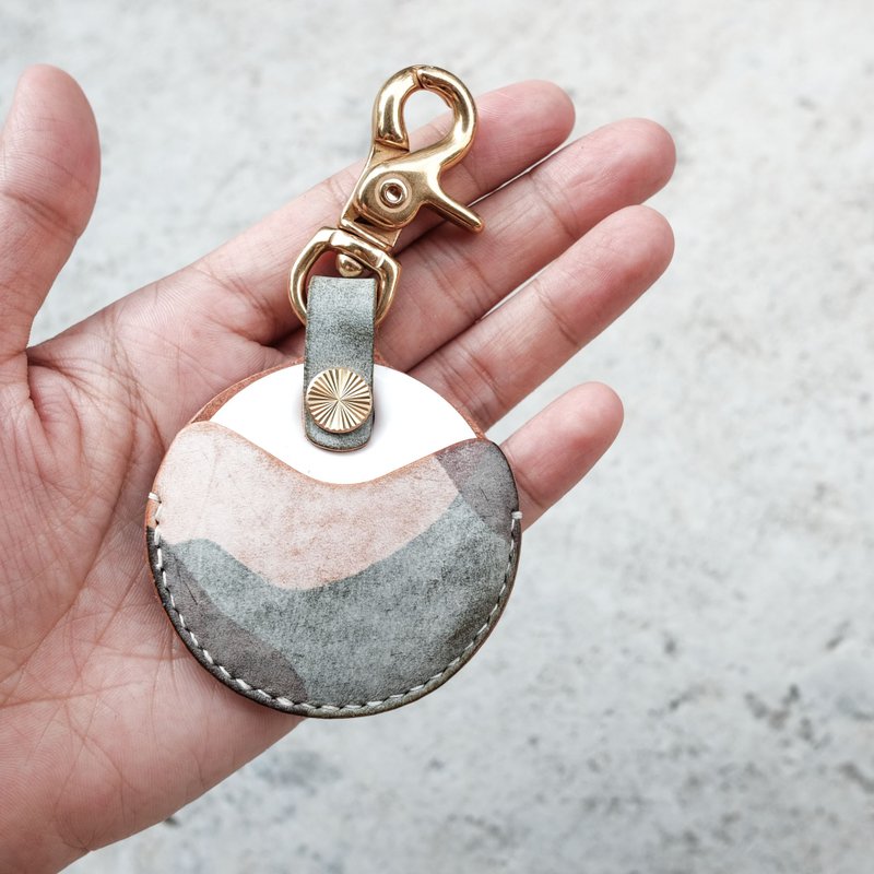 gogoro钥匙 钥匙皮套 意大利 La Bretagna 原擦蜡迷彩 可免费烙印英文字母/吉.co - 钥匙链/钥匙包 - 真皮 多色