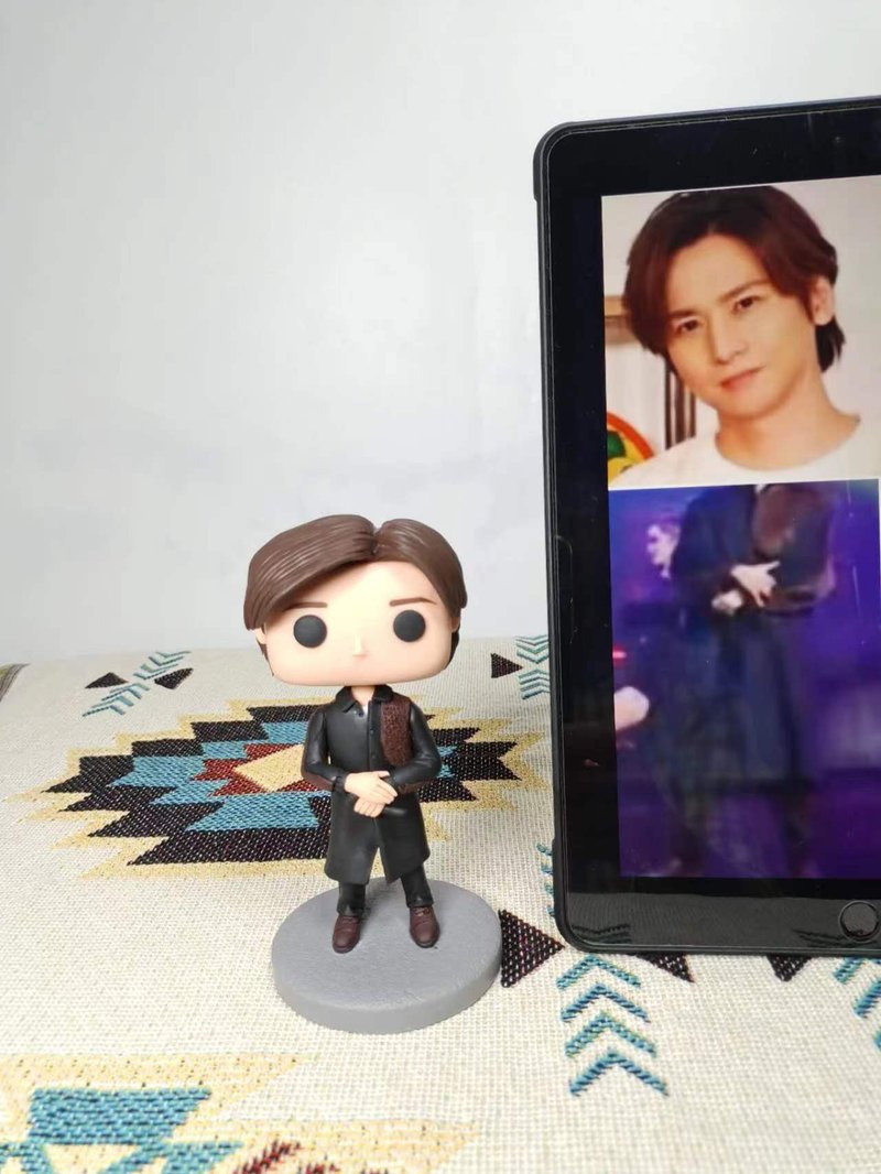 纯手工定制美国Funko Pop 自画肖像公仔娃娃男朋友老公生日礼物 - 玩偶/公仔 - 粘土 多色