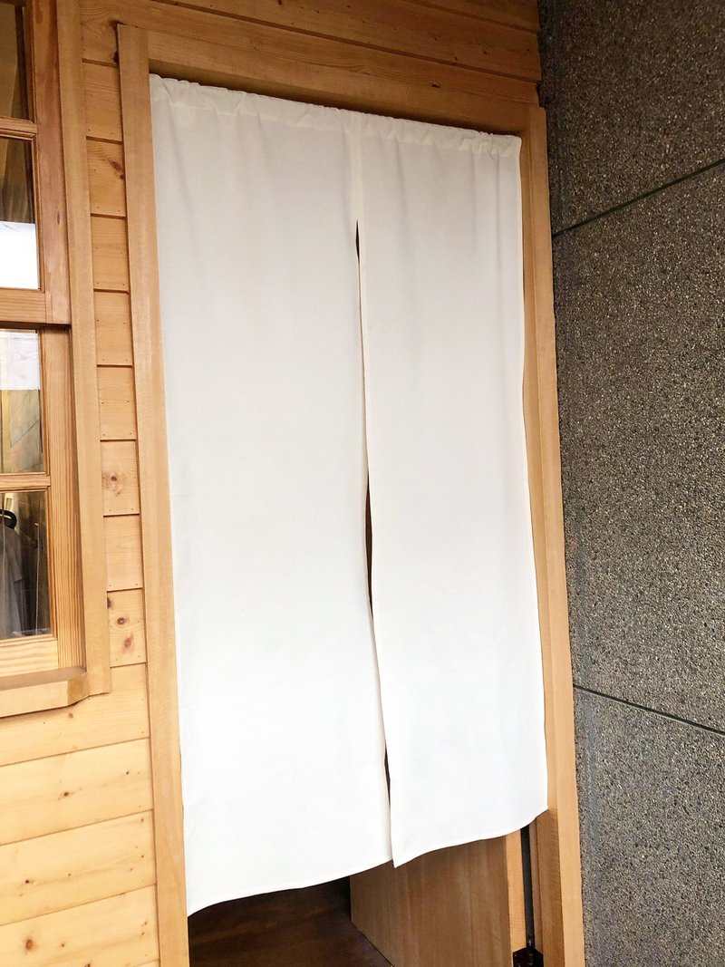 (订制专区) 有机棉原胚日式中门帘 Organic Cotton - 门帘/门牌 - 棉．麻 白色