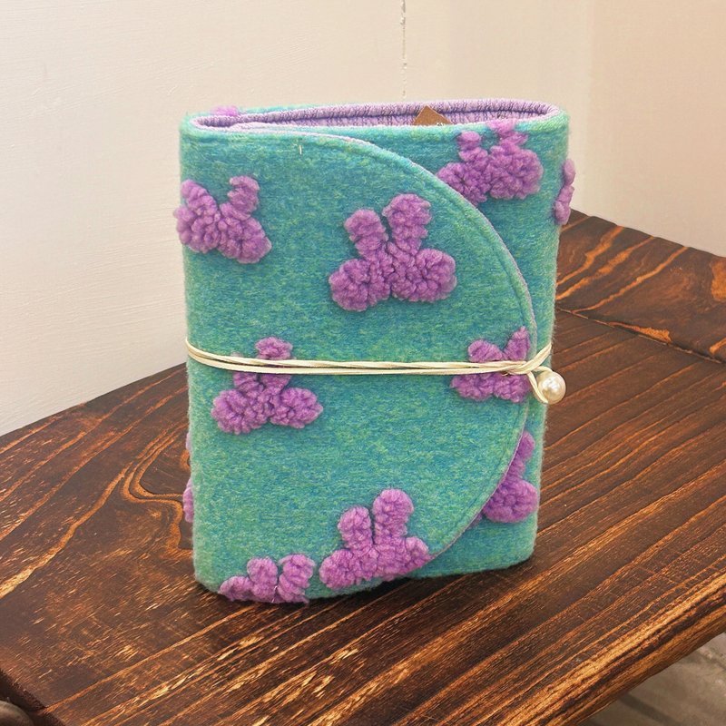 帕帕拉夏手工坊【A5活页手册】万用/外出/环保 绑带款-紫气东来 - 笔记本/手帐 - 棉．麻 