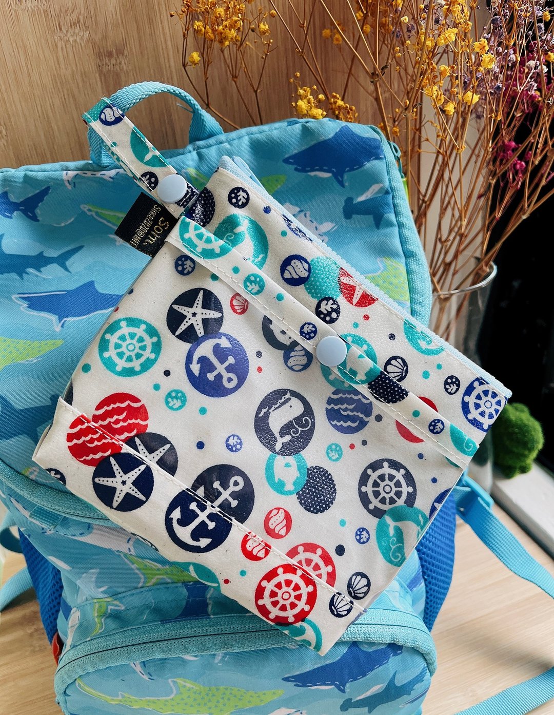 防水托药袋 海洋 备用药袋 化妆品 收纳包 - 化妆包/杂物包 - 防水材质 粉红色