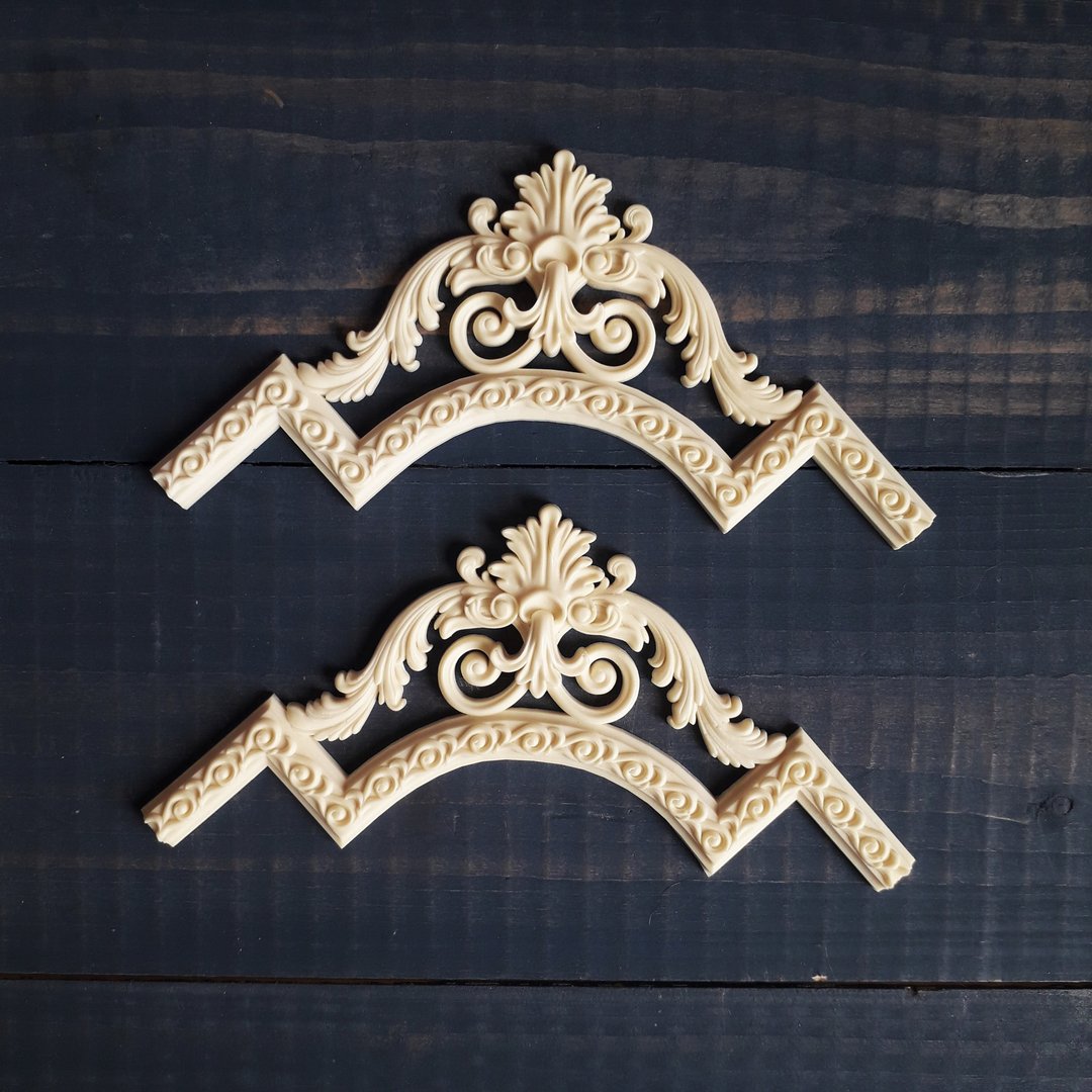 Decorative corners for crafting Furniture applique Ornate onlay trim supplies - 其他 - 塑料 