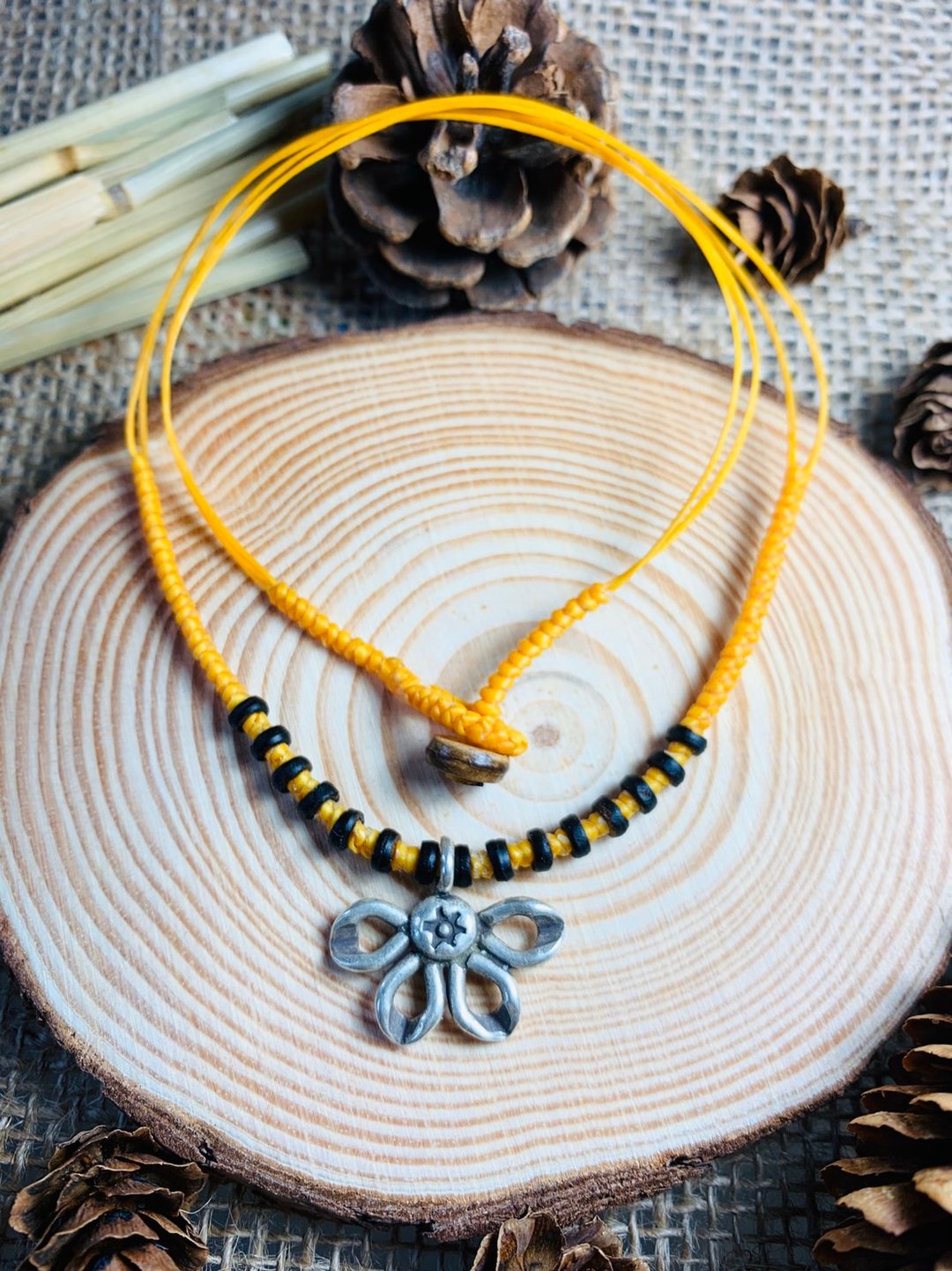 necklace handmade - 项链 - 纯银 黄色