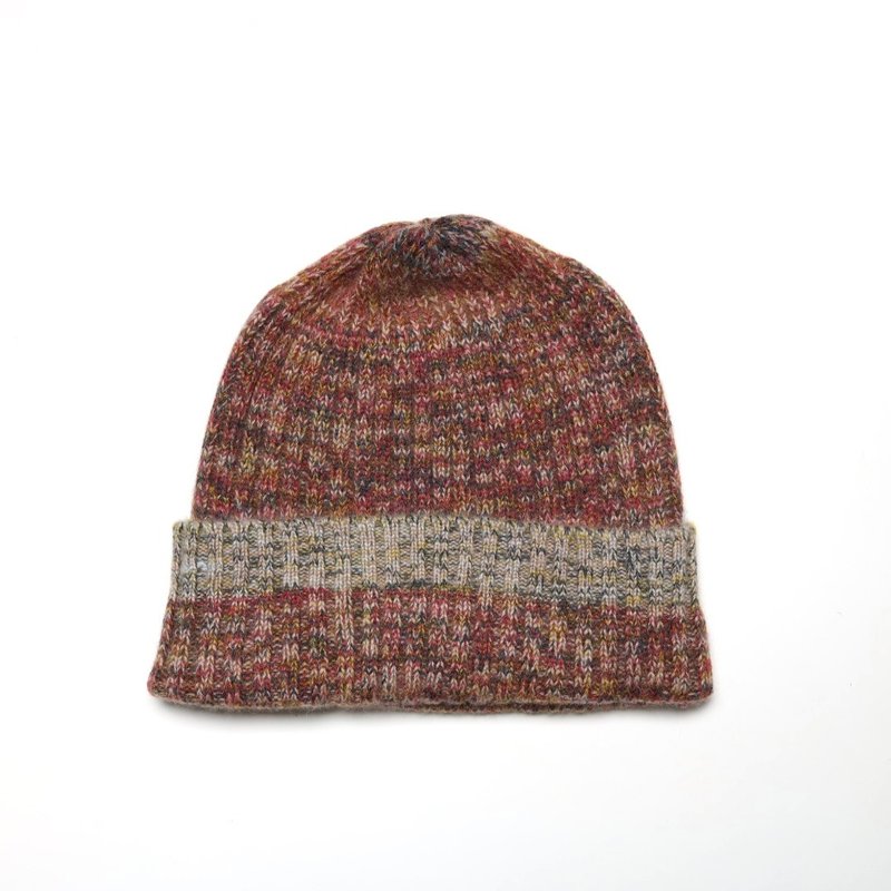 童/成人喀什米尔暖咖绿纯羊绒100%反折瓜皮帽纯羊毛帽子|极简风格 - 帽子 - 羊毛 咖啡色