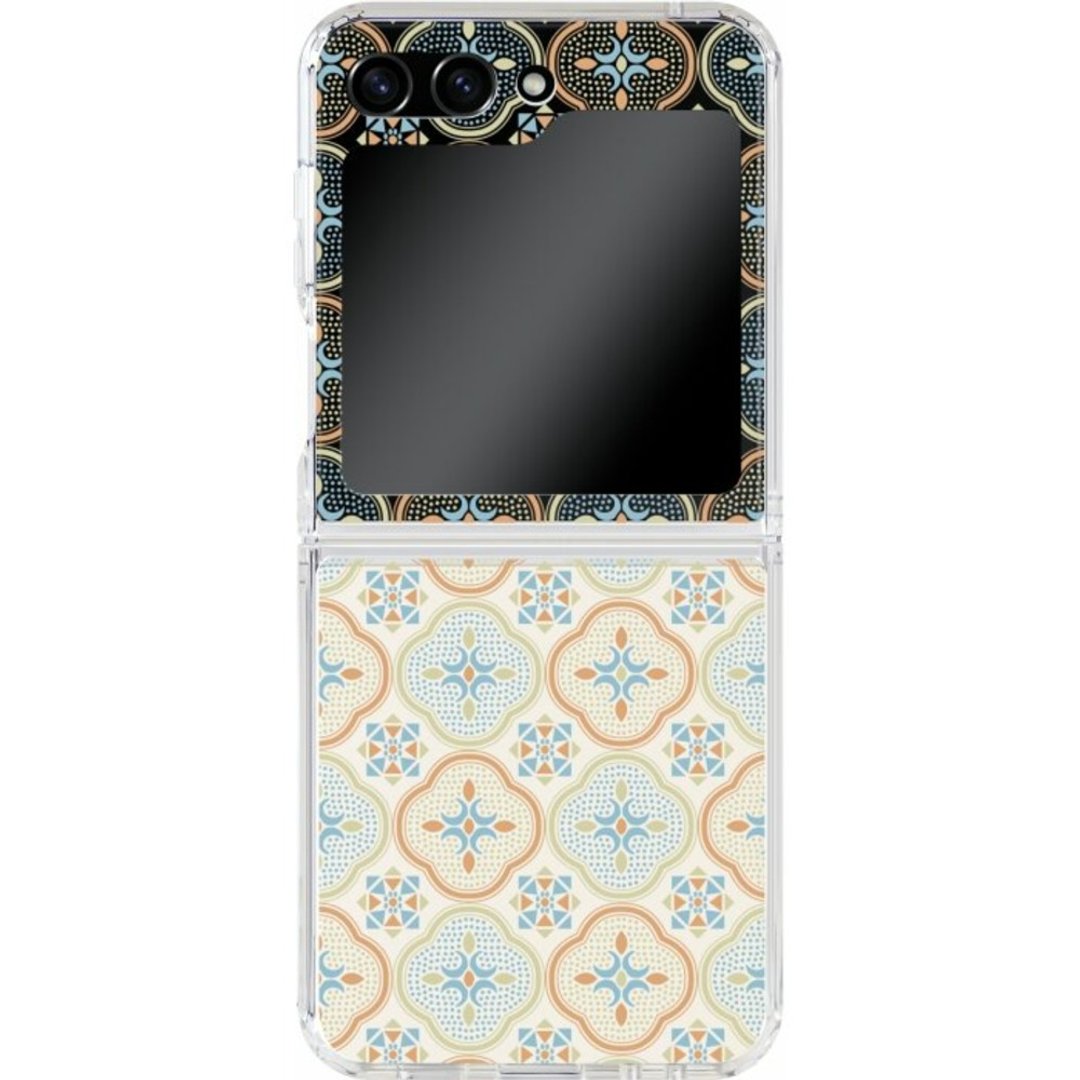 【预购】三星手机壳/Samsung Galaxy Z Flip5/玻璃海棠/暖阳甜杏 - 手机壳/手机套 - 其他材质 透明