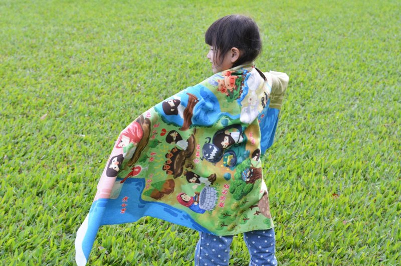 属灵遮盖毯 福音插画 儿童礼物 凉被 薄毯 - 被子/毛毯 - 棉．麻 白色