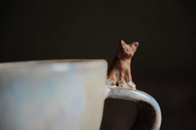拉姆拉错・观看的猫・杯子 - 其他杯子 - 陶 卡其色