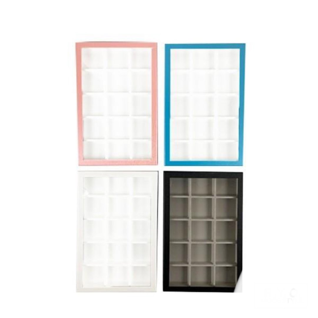 Loose case with window paper box 50mm partition board 4color - 收纳用品 - 塑料 蓝色