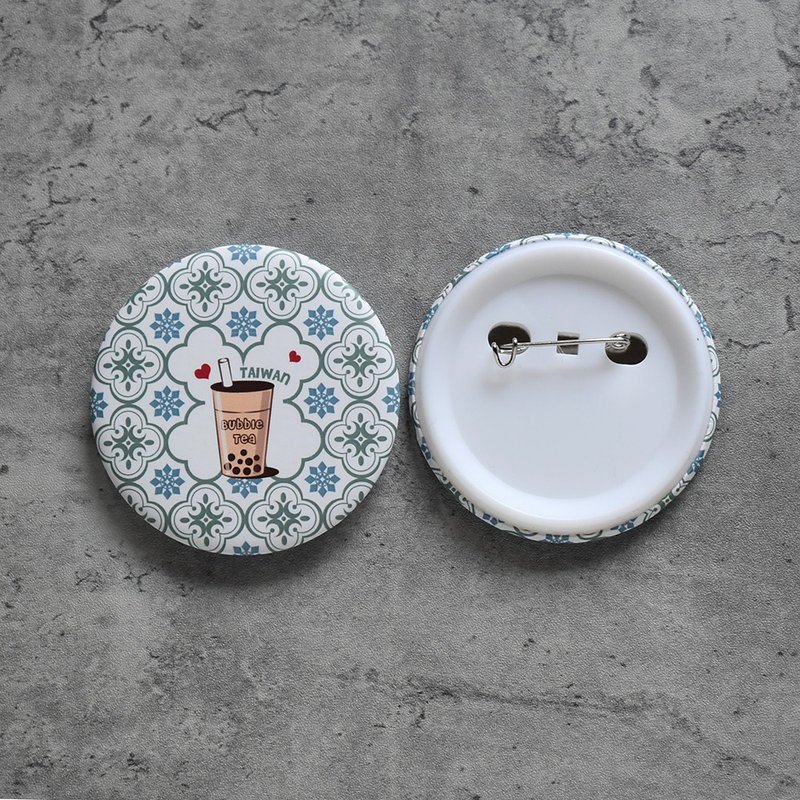 【桐鹿】海棠台湾 胸章/徽章_珍珠奶茶 - 徽章/别针 - 塑料 绿色