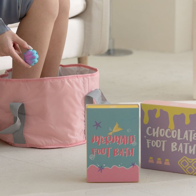 【BATHDAY】纾压首选泡脚球15入-含泡脚桶 - 其他 - 其他材质 白色