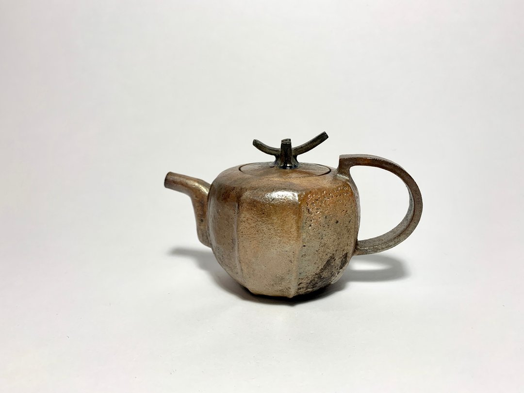 手捏柴烧壶 - 茶具/茶杯 - 陶 