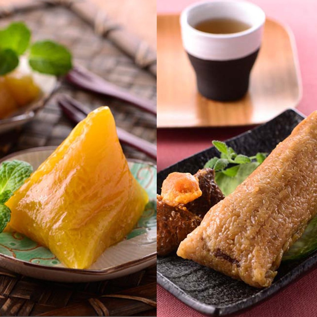 预购【南门市场南园】碱粽5入+湖州鲜肉蛋黄粽 5入 - 五谷杂粮/米 - 其他材质 白色
