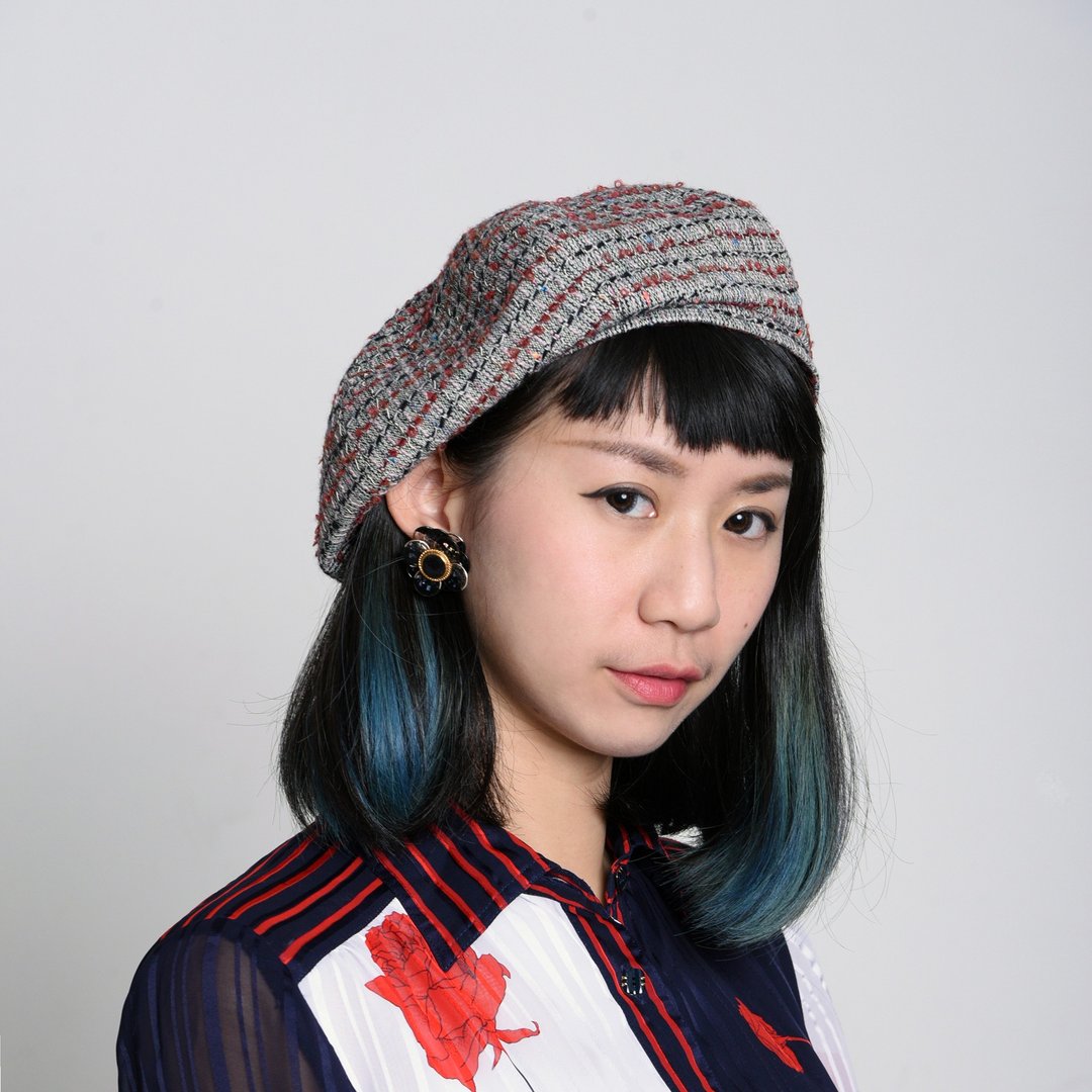JOJA│贝雷 / 混色毛呢 / 红黑灰 - 帽子 - 羊毛 红色
