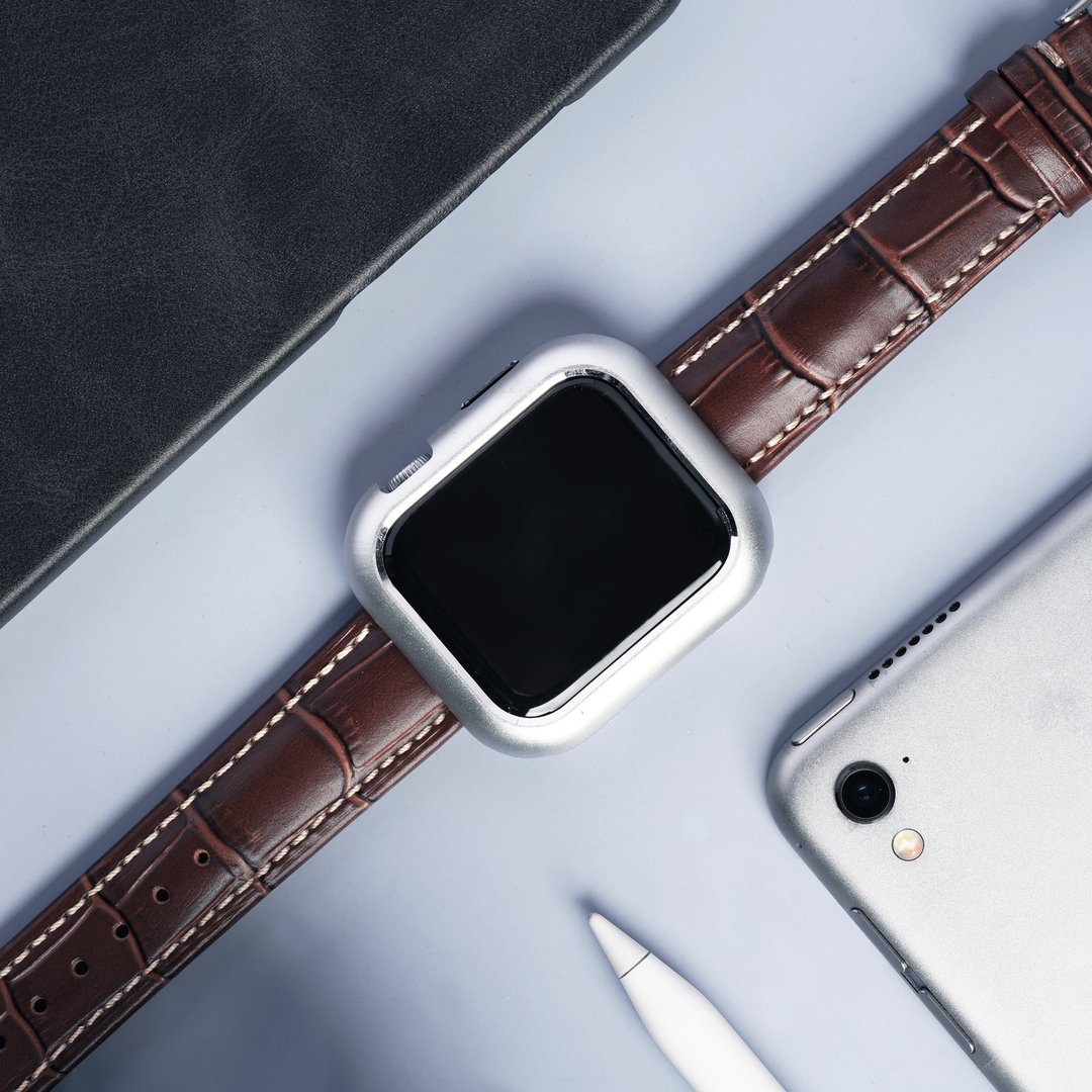Apple watch - 压纹真皮苹果表带 手机挂绳 - 对表/情侣表 - 真皮 