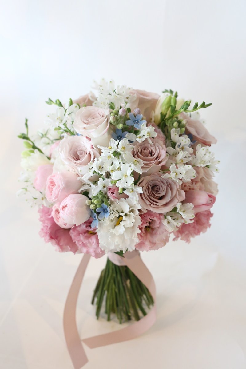 春绚 新娘捧花 - 干燥花/捧花 - 植物．花 粉红色