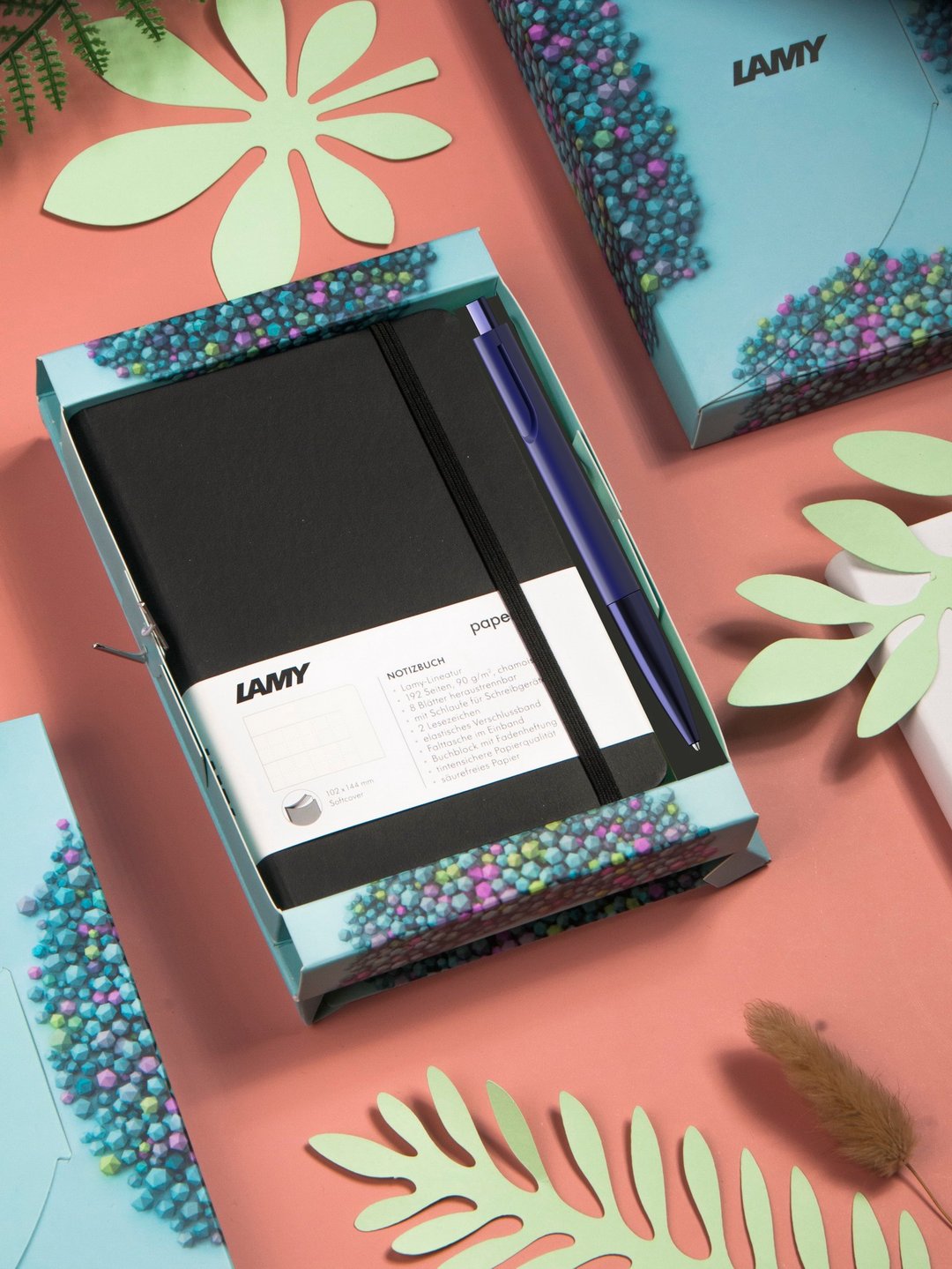 全球台湾独家 / LAMY 原子笔 A6 钢笔用笔记本礼盒 - noto - 圆珠笔/中性笔 - 塑料 多色