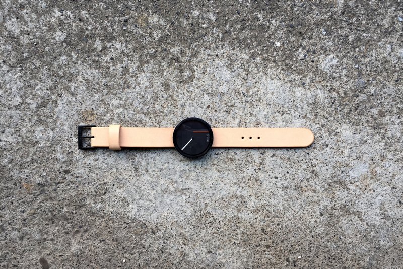 极简无缝线表带 手工手缝植鞣牛皮革 - 表带 - 真皮 多色