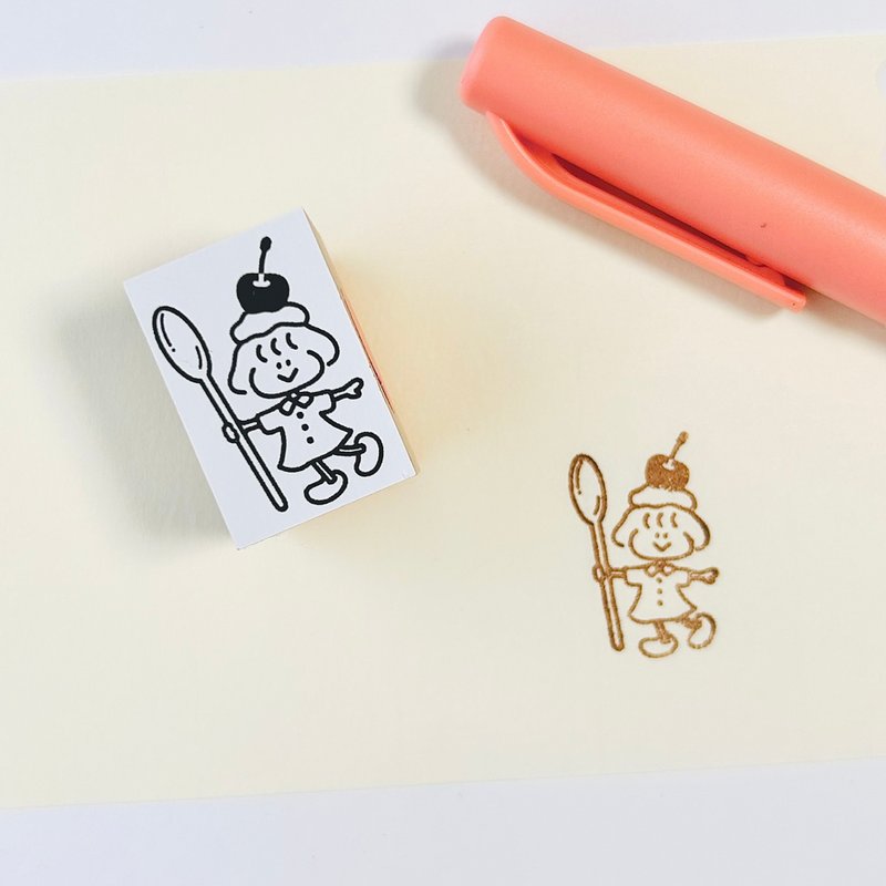 邮票糖果女孩 - 印章/印台 - 橡胶 