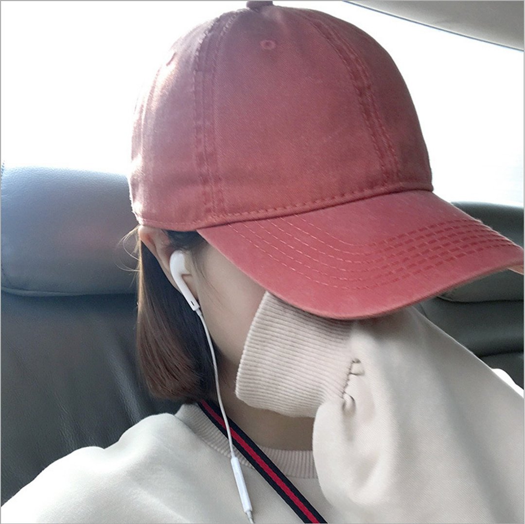 韩版百搭水洗做旧棒球帽 11色 - 定制化M8226 - 帽子 - 棉 多色