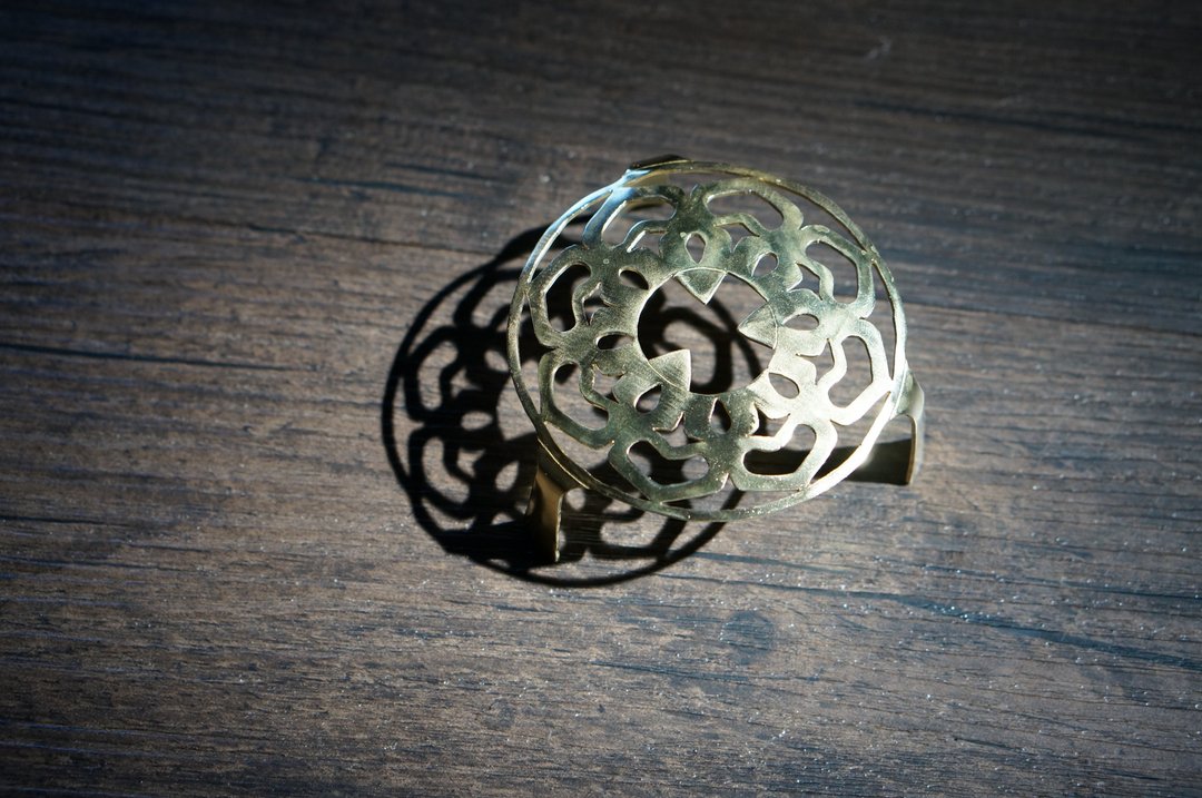 莲花香道用品用具烧炭架 - 其他 - 铜/黄铜 金色