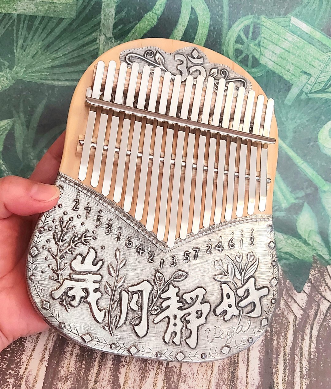 岁月静好 锡雕拇指琴(Kalimba) - 吉他/乐器 - 其他金属 