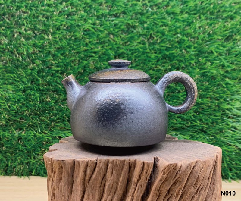 素烧单人壶  l 柴烧 - 茶具/茶杯 - 陶 黑色