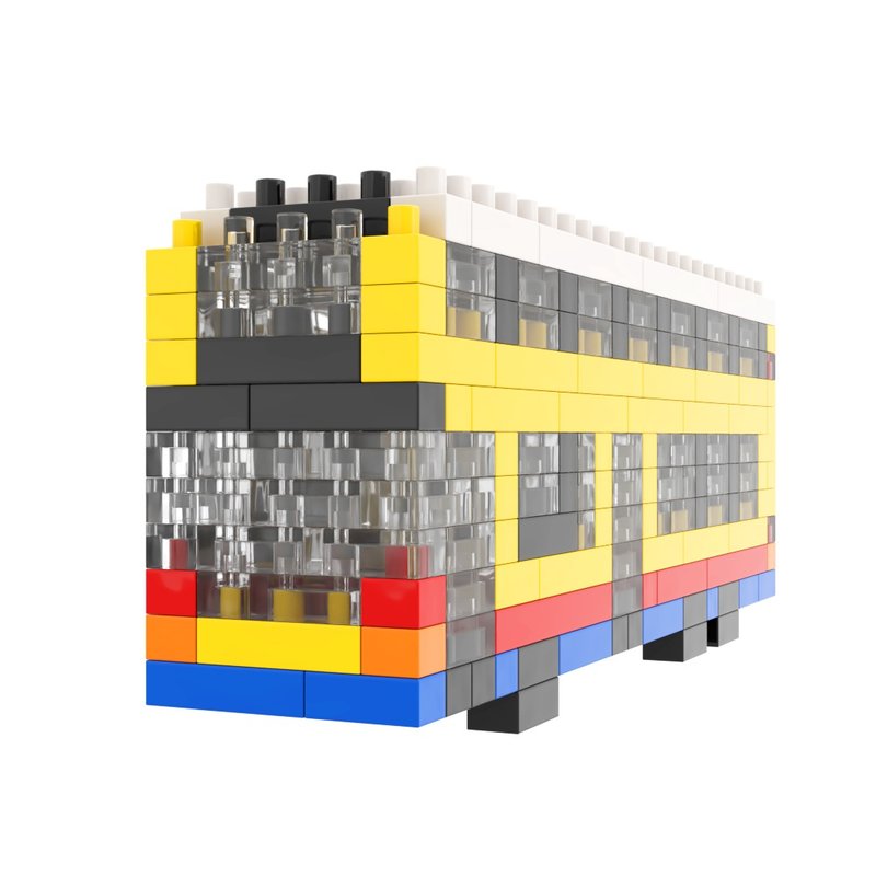 Archbrick 香港巴士 E500 MMC 02 微积木 - 玩偶/公仔 - 塑料 多色