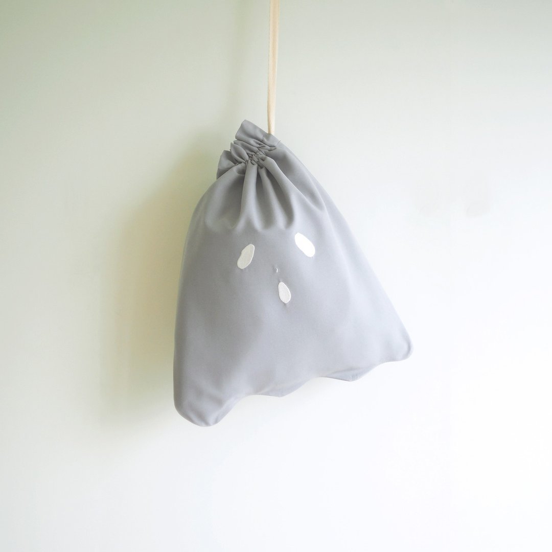 ghost lunch bag : gray - 束口袋双肩包 - 聚酯纤维 灰色
