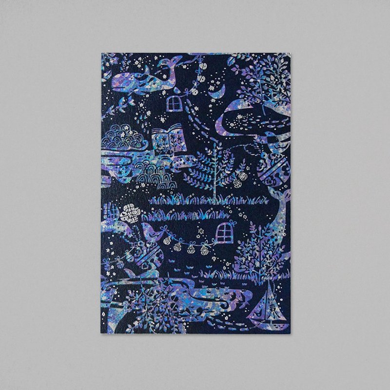 misuzu uta 明信片 鲸鱼法会 - 卡片/明信片 - 纸 紫色