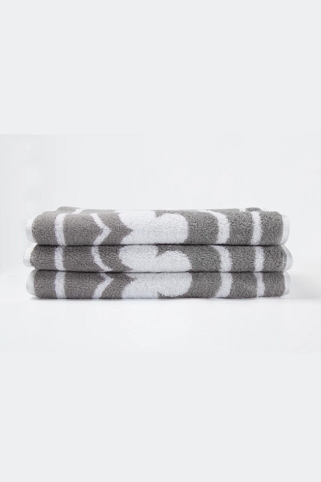 Printed Sports Towel - 运动/健身用品 - 棉 灰色