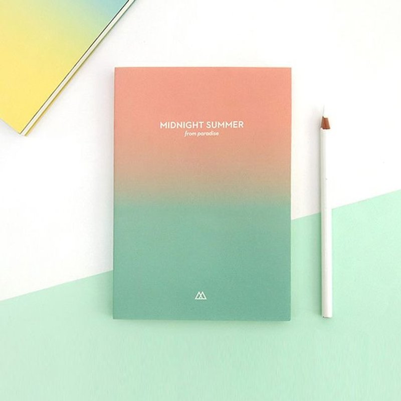 Second Mansion 仲夏之夜渐层万年历周志V2-03 蜜桃粉绿,PLD60870 - 笔记本/手帐 - 纸 绿色