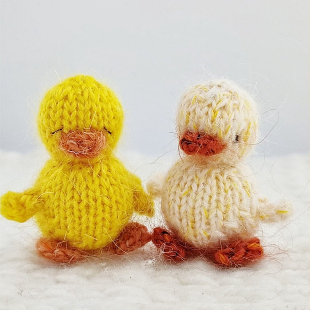 Mini duckling knitting pattern. English and Russian PDF. - 手工艺教程/工具书 - 其他材质 