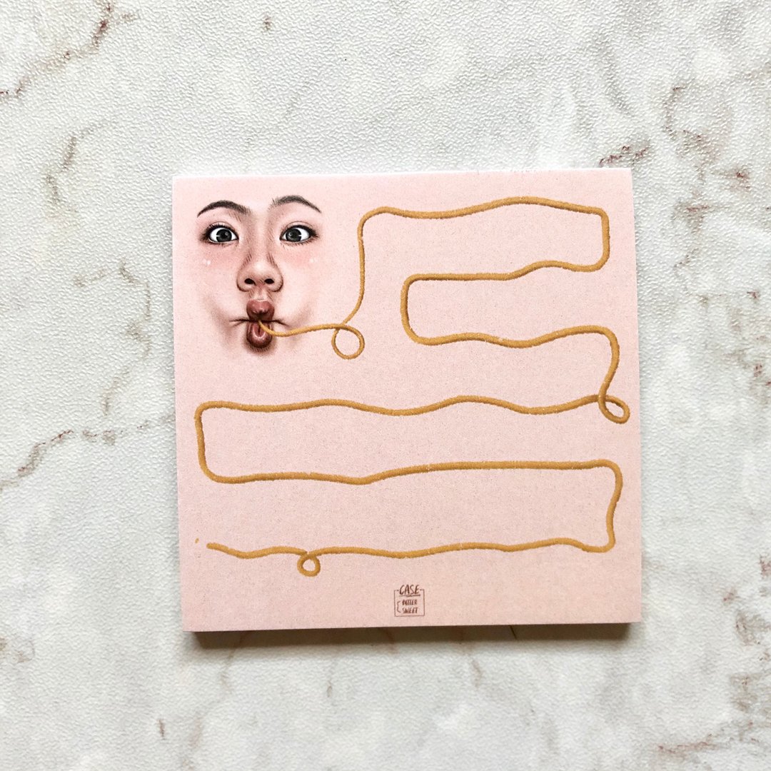 memo pad :: face for someone no.9 - 便条纸/标签贴 - 纸 