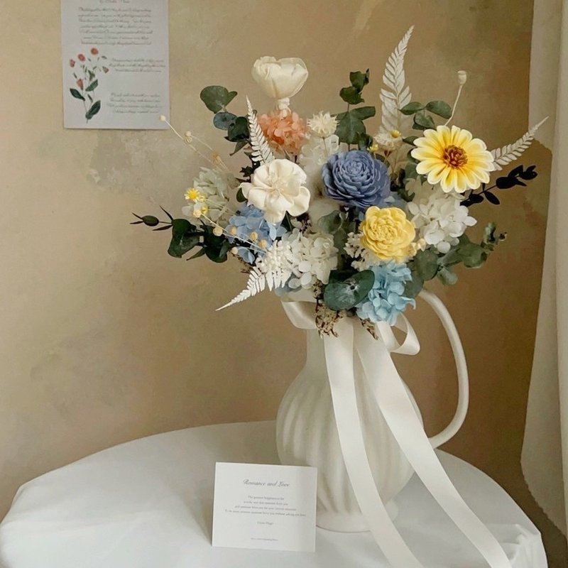 【遇见恒久】清新温柔感干燥花捧花 - 干燥花/捧花 - 植物．花 