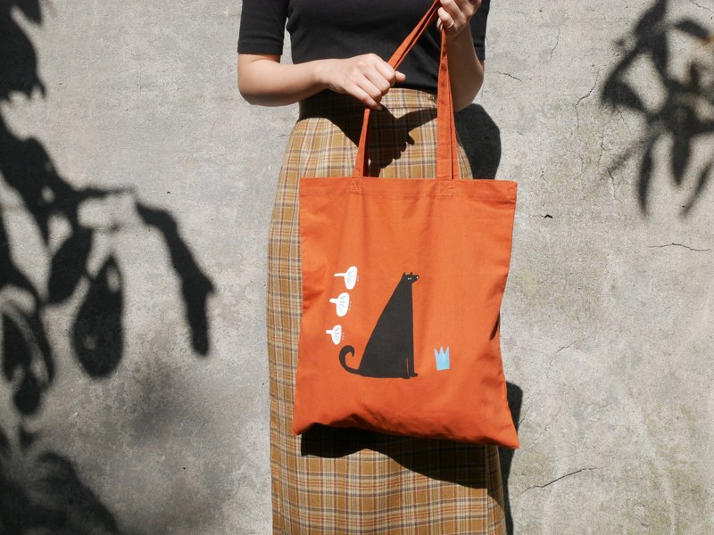 棉布袋 | 狗与花与他的厕所 - 侧背包/斜挎包 - 棉．麻 