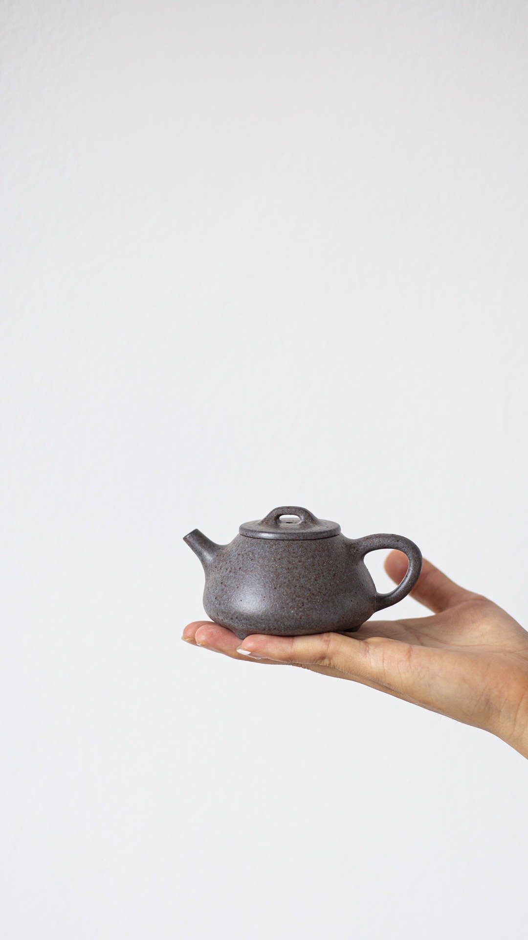 送礼紫砂壶茶壶小石瓢 特高温 110cc 明代经典器 雅致小品 老味十 - 茶具/茶杯 - 陶 灰色