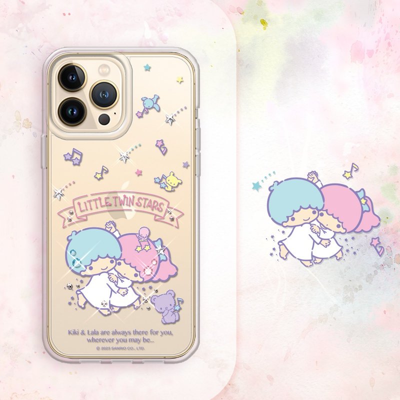 三丽鸥 iPhone 13系列轻薄军规防摔水晶彩钻手机壳-舞会双子星 - 手机壳/手机套 - 其他材质 多色