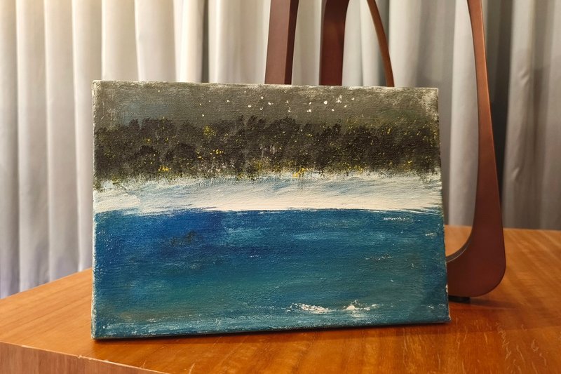 压克力水彩画/无框画/风景画/疗愈画/装饰画/挂画 - 海报/装饰画/版画 - 棉．麻 